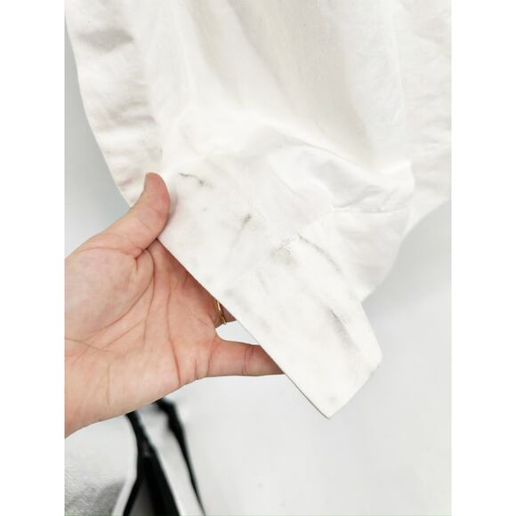 A.L.C. Emilio White Foldover Tie Waist Wide Leg Pants Size 0 NWD - Picture 6 of 7